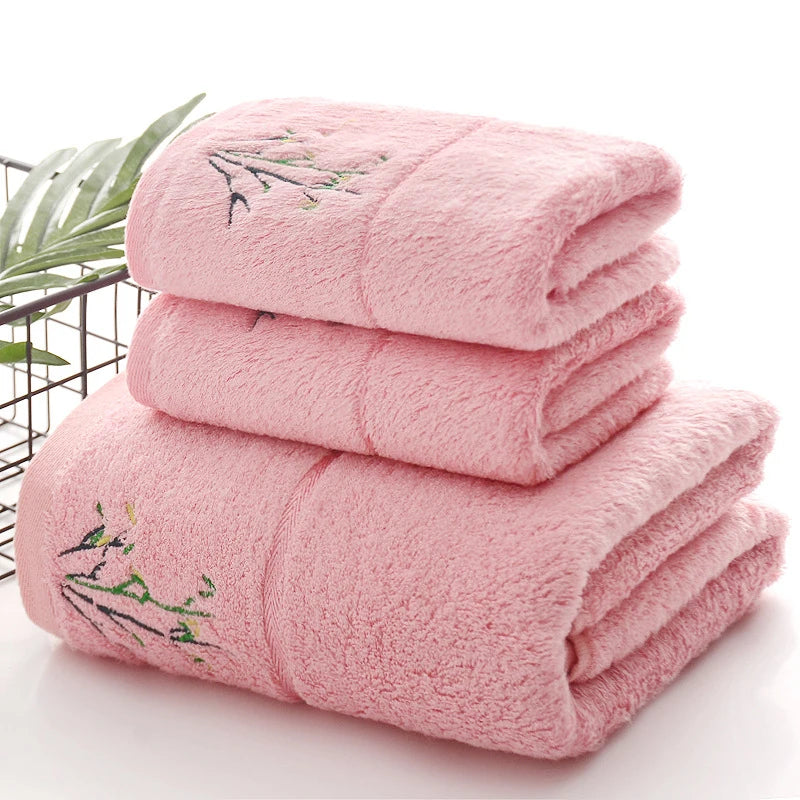 Luxury Bamboo Fiber Towel Set