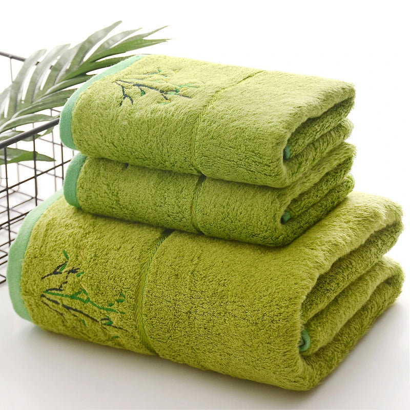 Luxury Bamboo Fiber Towel Set