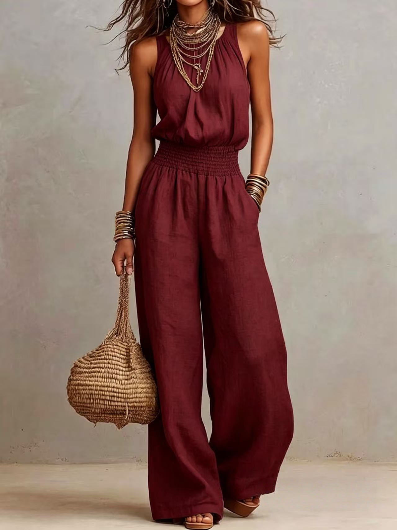 Retro Wide-Leg Workwear Pants – Everyday Essential