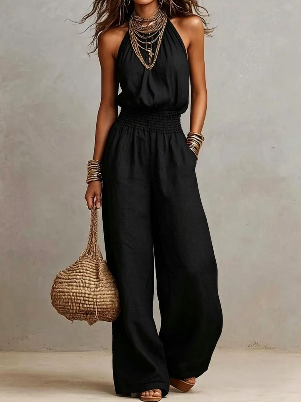 Retro Wide-Leg Workwear Pants – Everyday Essential