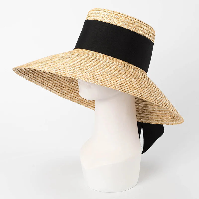 Bow-Tie Straw Sun Hat – Beach Essential