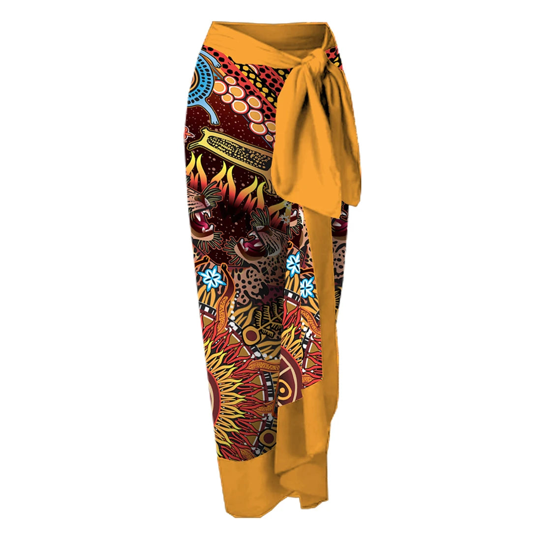 Patchwork Print Monokini Swimsuit