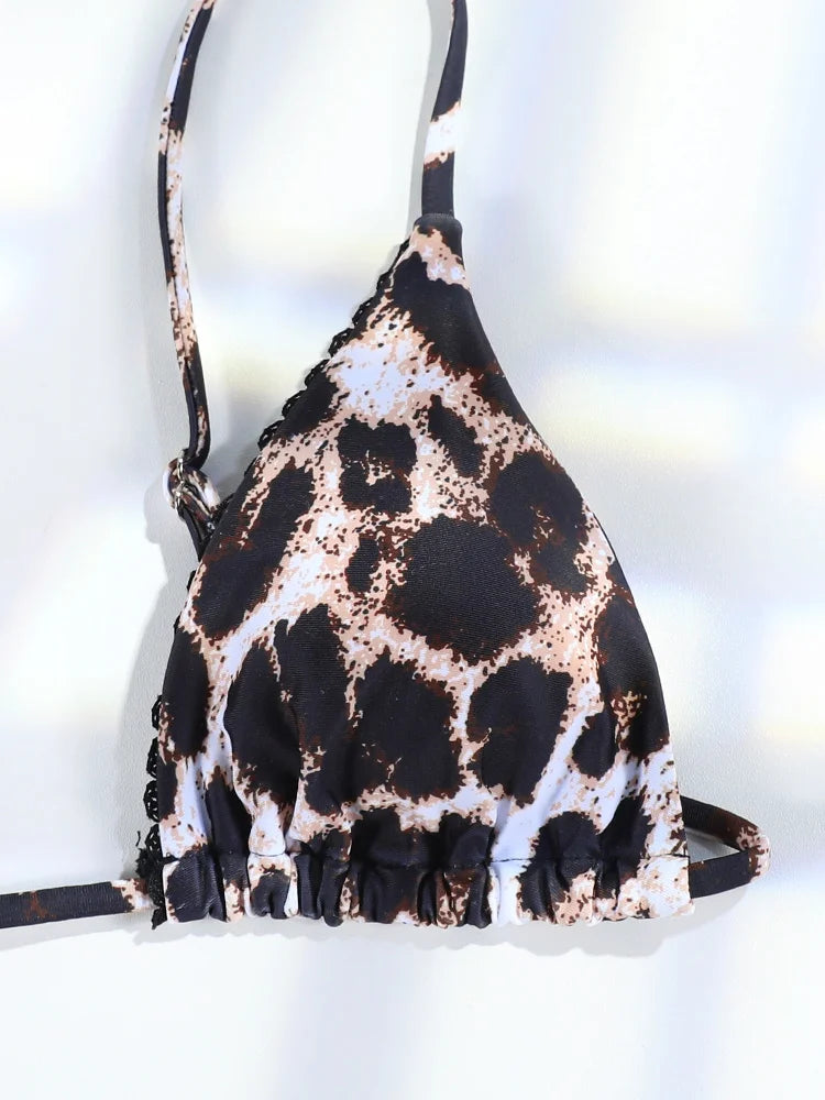 Wild Leopard Push-Up Bikini Set