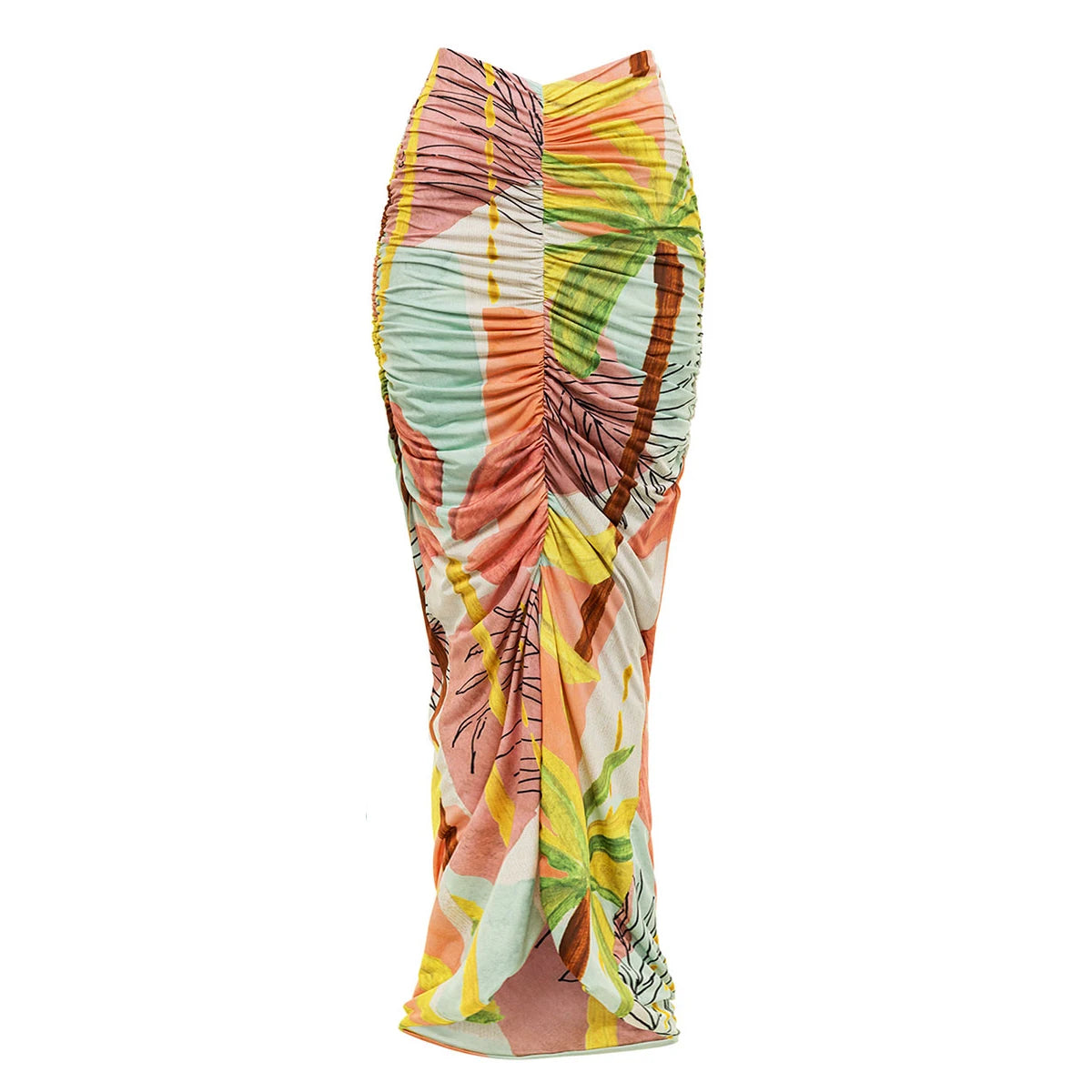 Patchwork Print Monokini Swimsuit