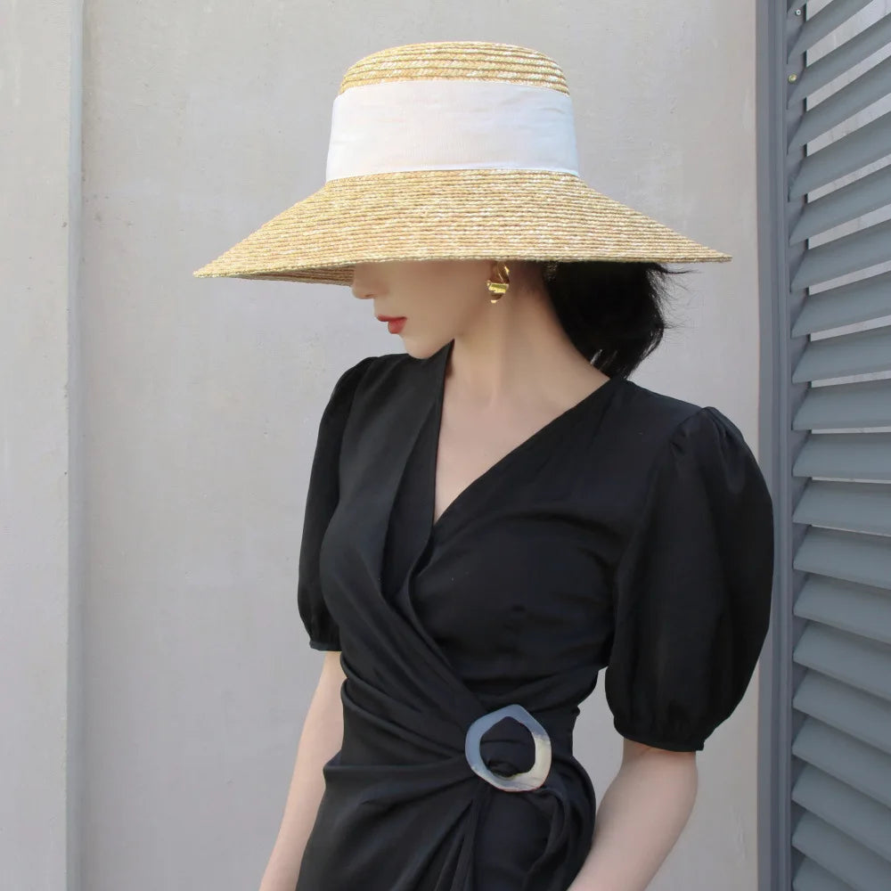 Bow-Tie Straw Sun Hat – Beach Essential