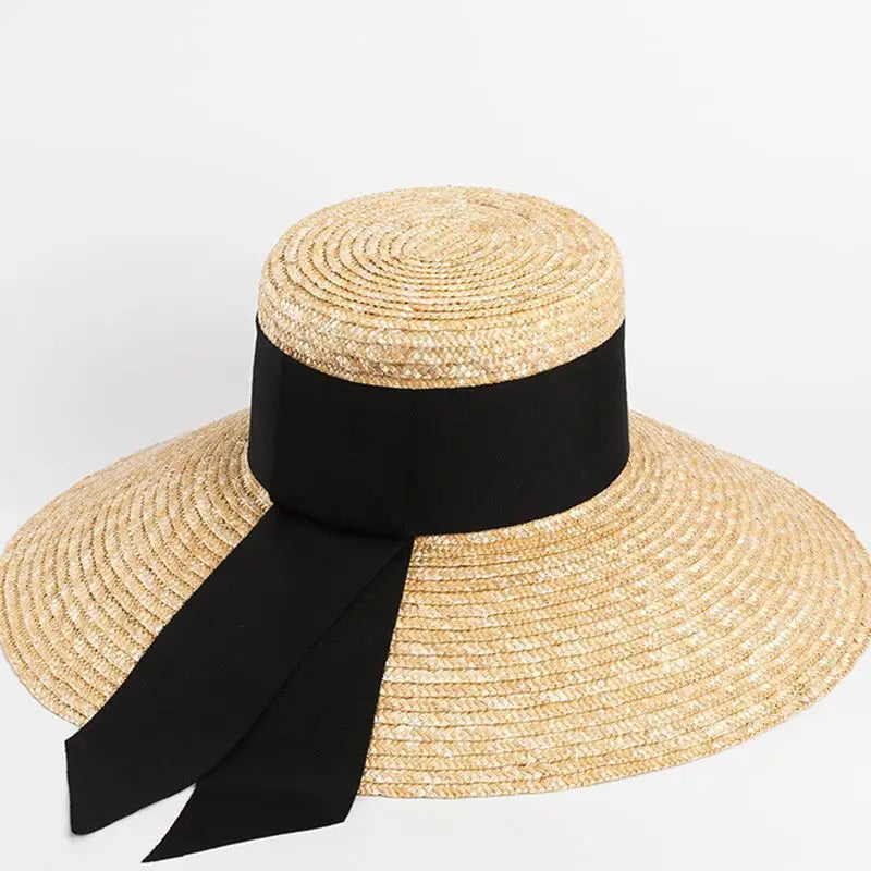 Bow-Tie Straw Sun Hat – Beach Essential