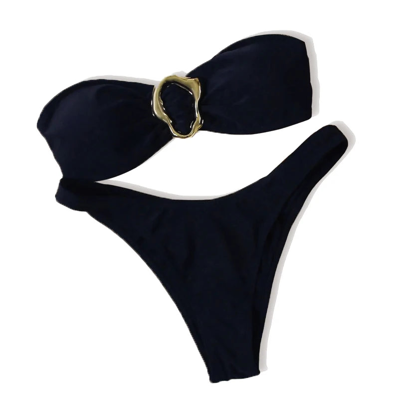 Push-Up Bandeau Bikini – Classic Tones