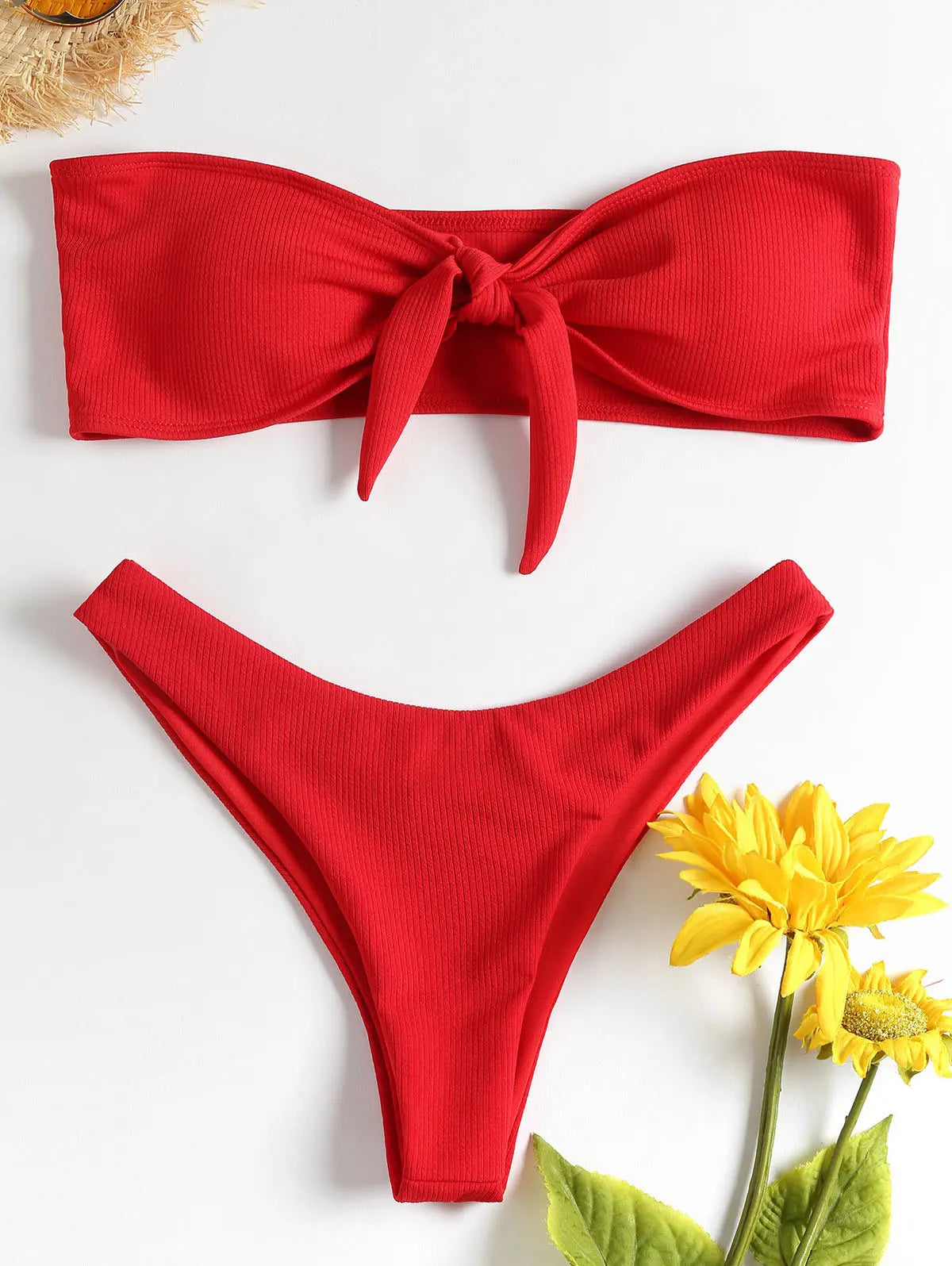 Ribbed Tube-Top Bikini – Mix & Match