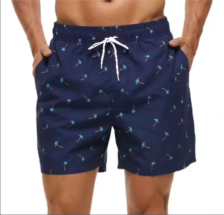 Summer men's beach vacation shorts, fashionable multi-color beach shorts