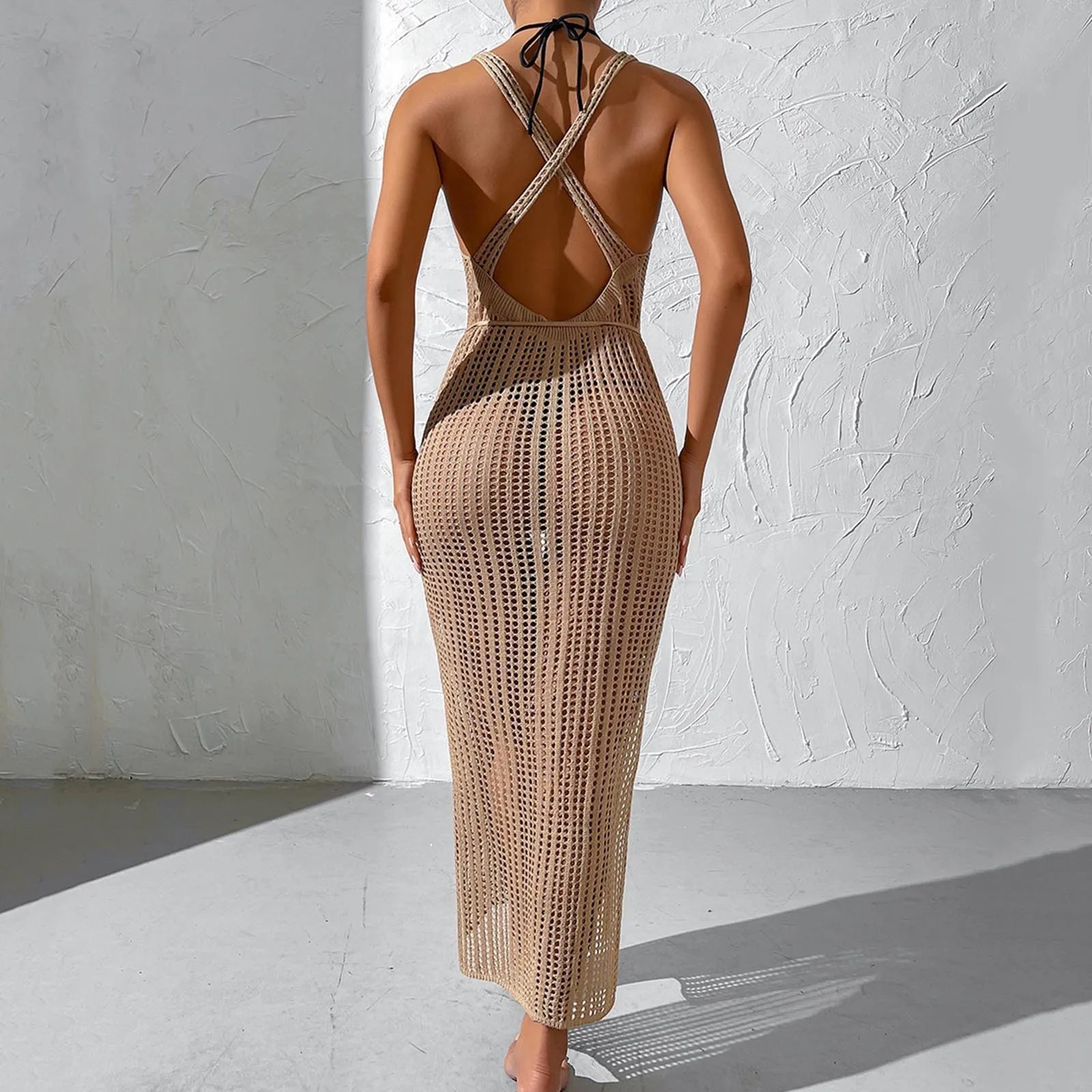 Boho V-Neck Beach Wrap Dress