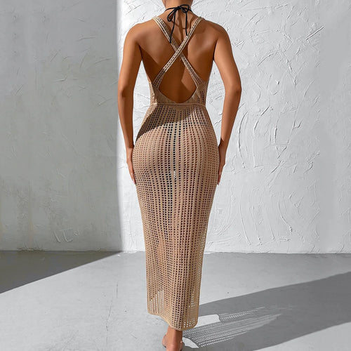 Boho V-Neck Beach Wrap Dress