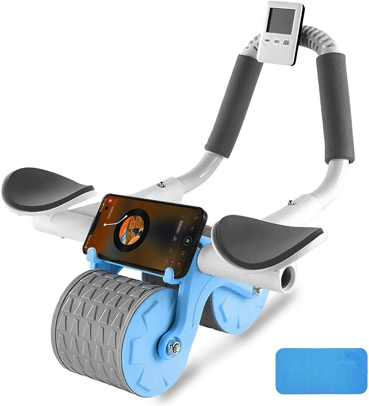 Auto-Rebound Ab Roller with Timer