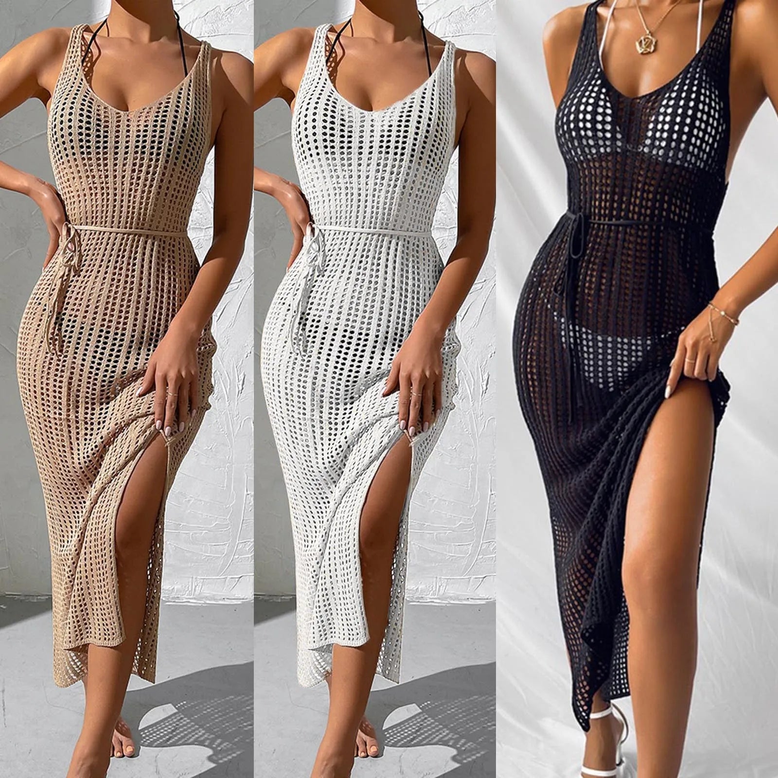 Boho V-Neck Beach Wrap Dress
