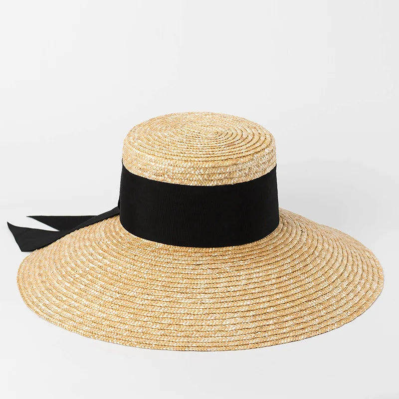 Bow-Tie Straw Sun Hat – Beach Essential