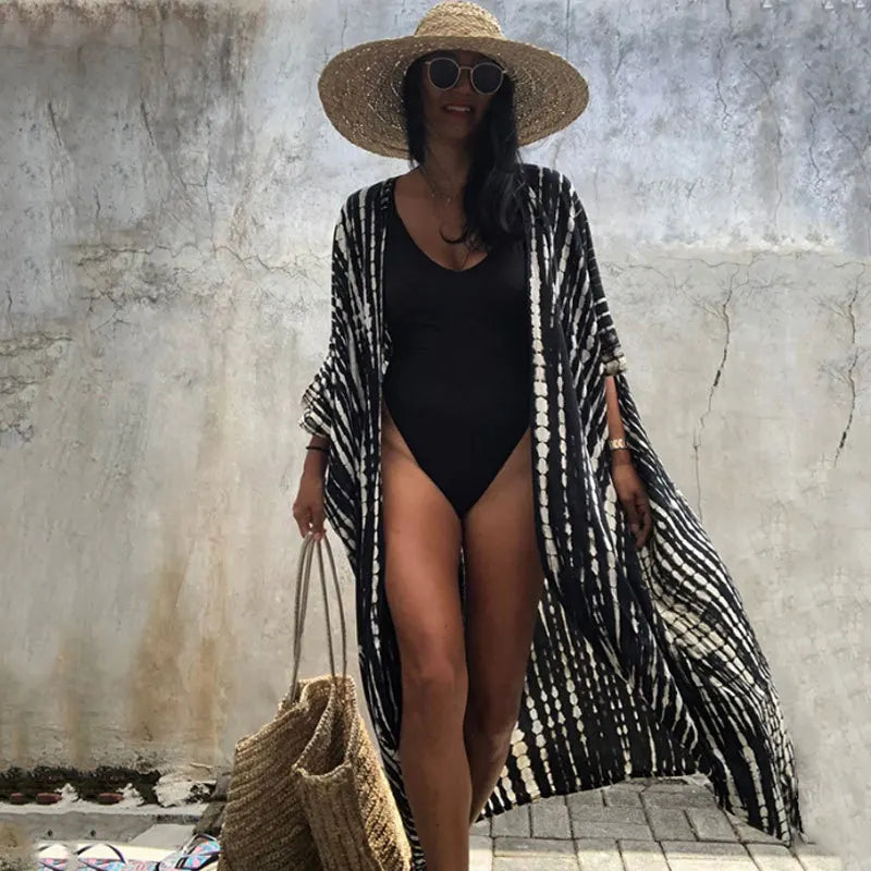 Embroidered Kaftan Beach Dress