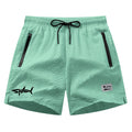 Shark Print Swim Trunks