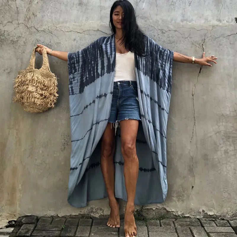 Embroidered Kaftan Beach Dress