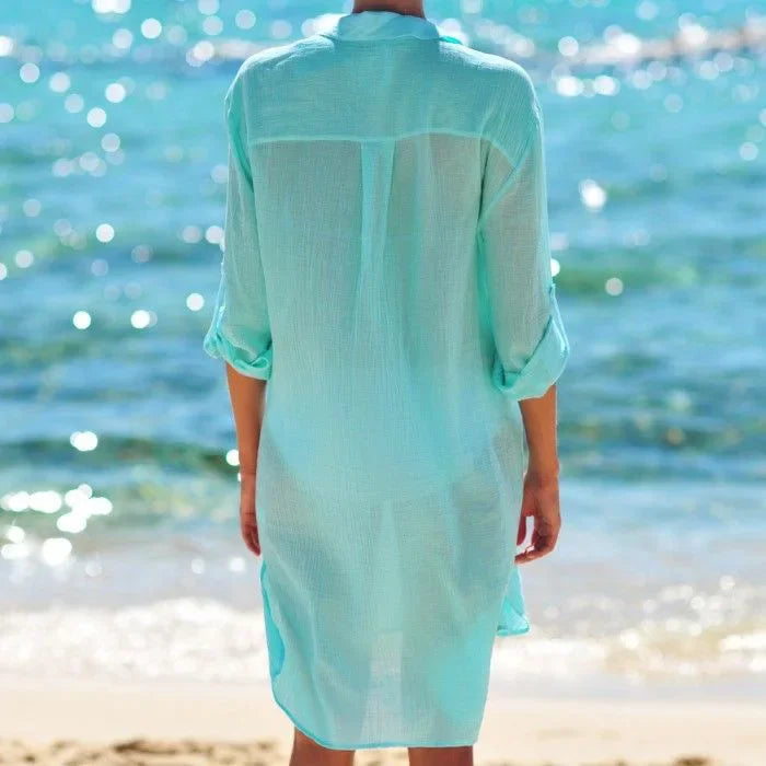 Breezy Cotton Beach Tunic Cover-Up