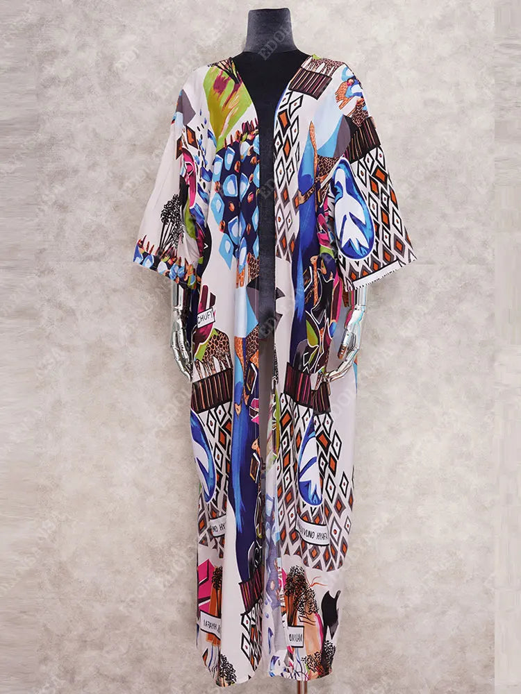 Flowing Kaftan Beach Dress