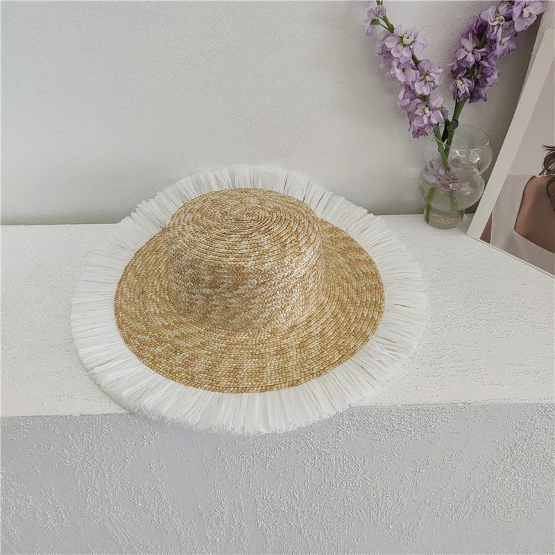Bow-Tie Straw Sun Hat – Beach Essential