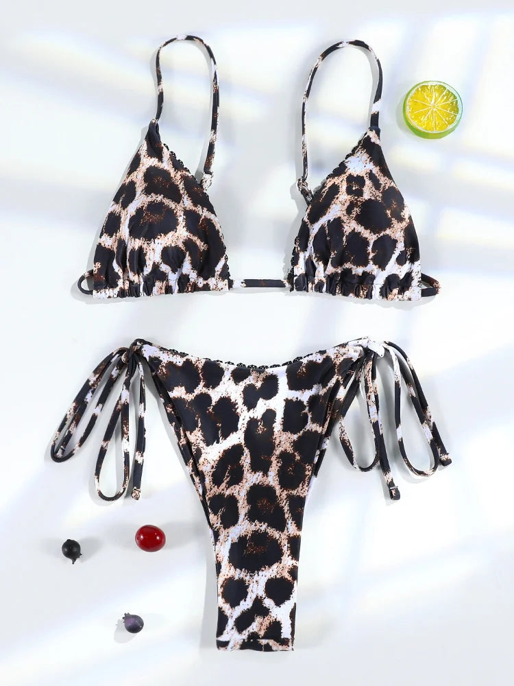 Wild Leopard Push-Up Bikini Set