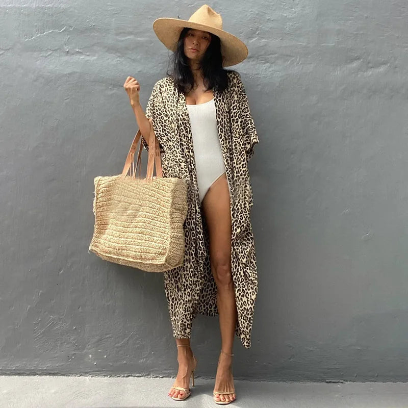 Embroidered Kaftan Beach Dress