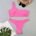 One-Shoulder High-Cut Bikini