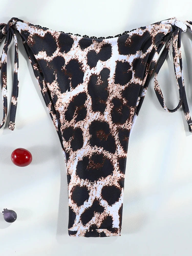 Wild Leopard Push-Up Bikini Set
