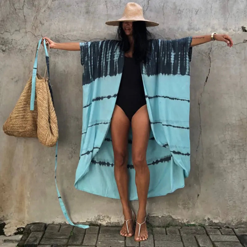 Embroidered Kaftan Beach Dress