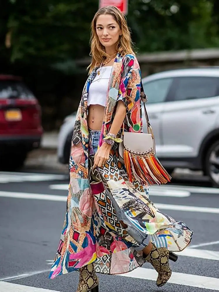 Flowing Kaftan Beach Dress