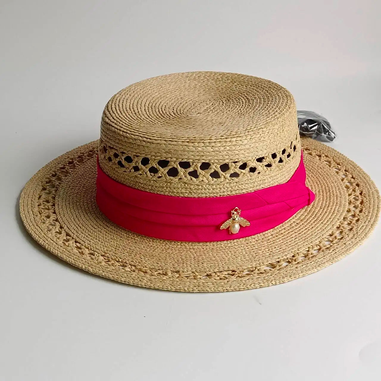 Bow-Tie Straw Sun Hat – Beach Essential