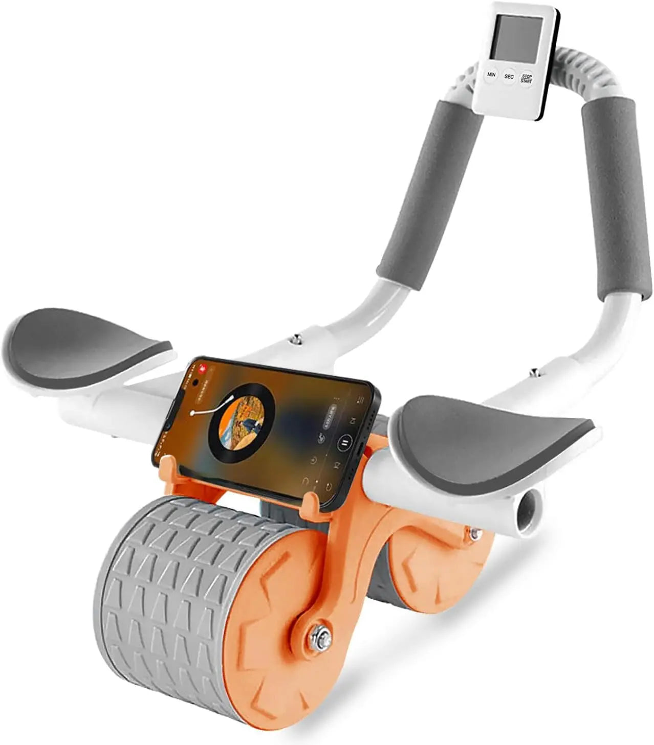 Auto-Rebound Ab Roller with Timer