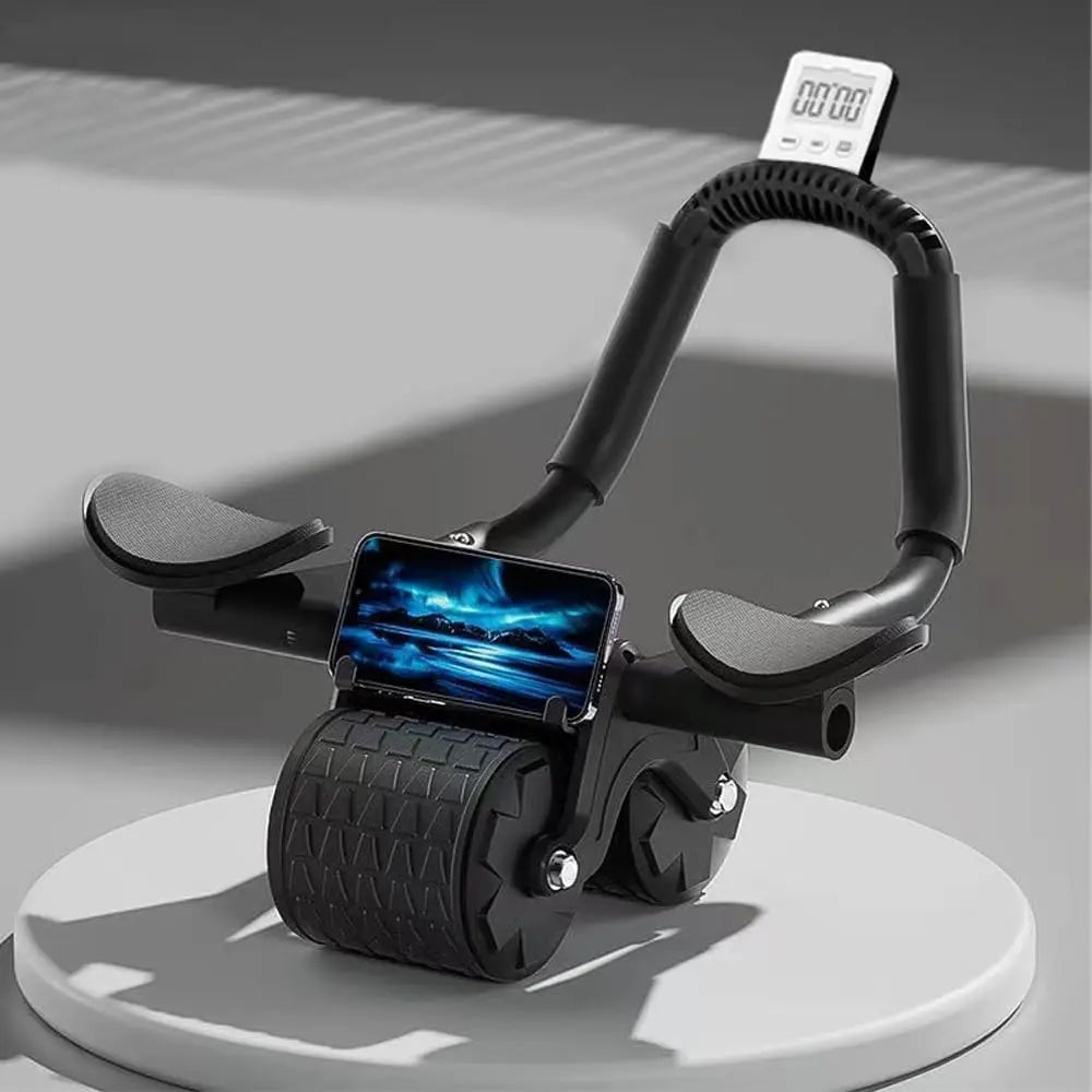 Auto-Rebound Ab Roller with Timer