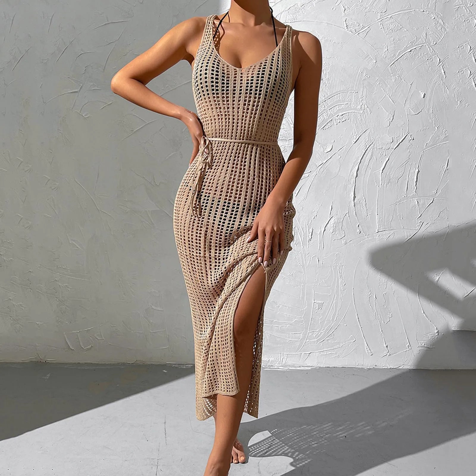 Boho V-Neck Beach Wrap Dress