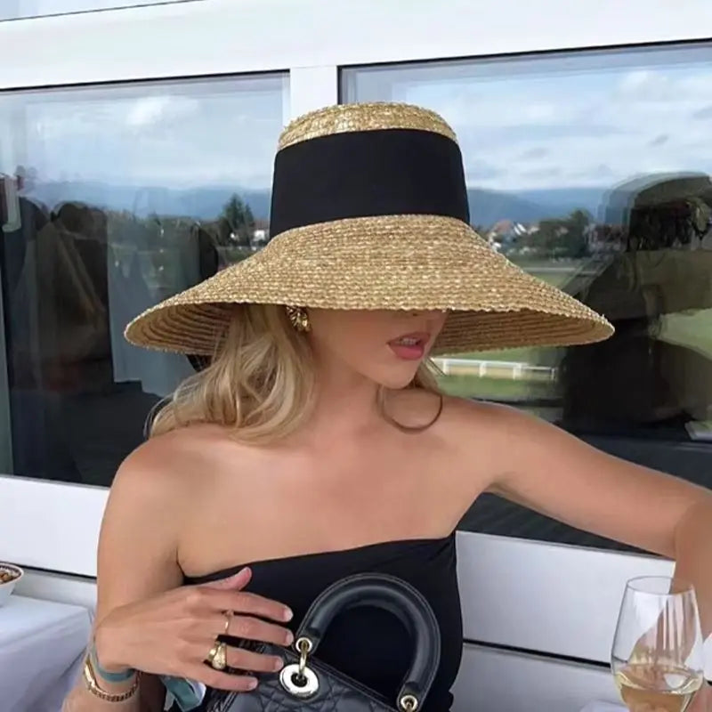 Bow-Tie Straw Sun Hat – Beach Essential