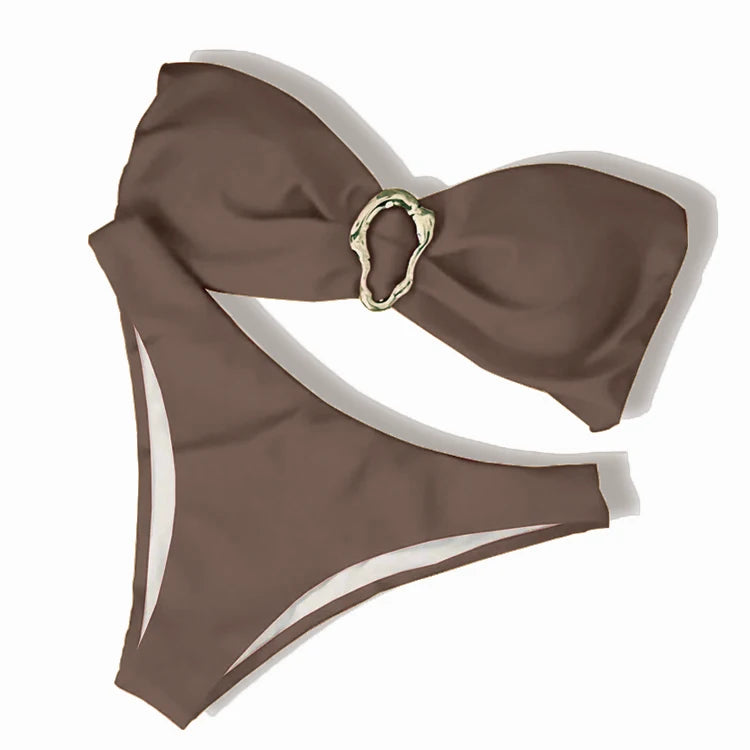 Push-Up Bandeau Bikini – Classic Tones