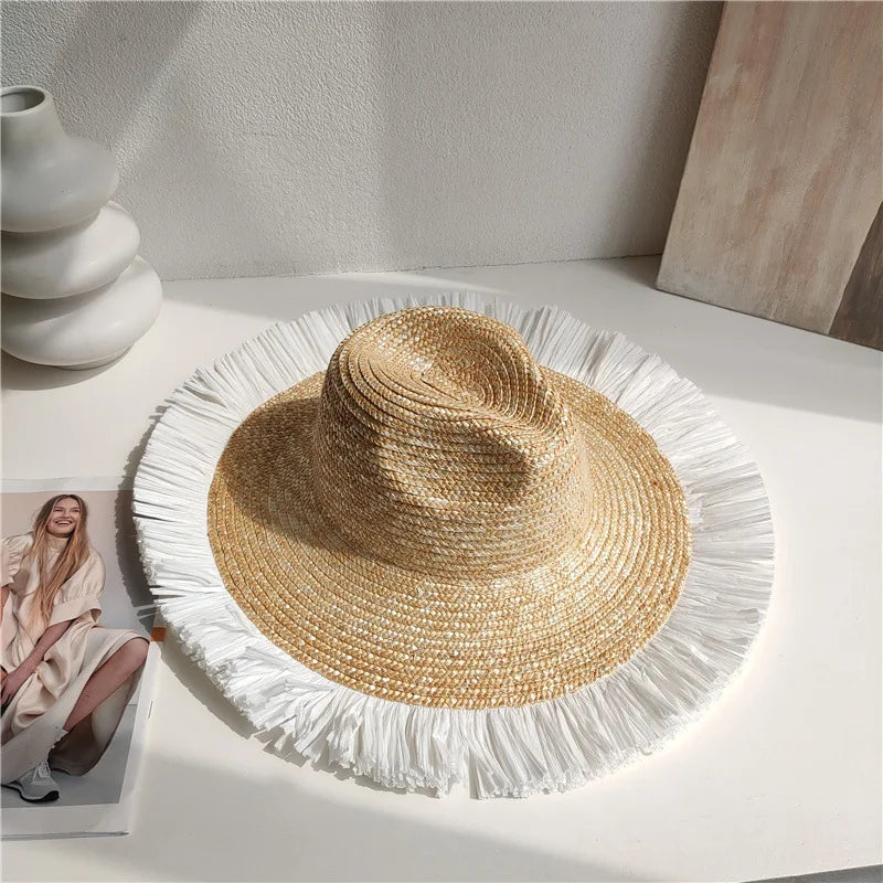 Bow-Tie Straw Sun Hat – Beach Essential