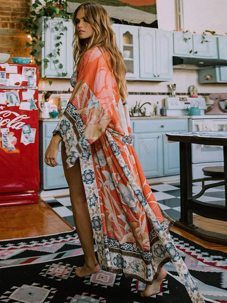 Flowing Kaftan Beach Dress