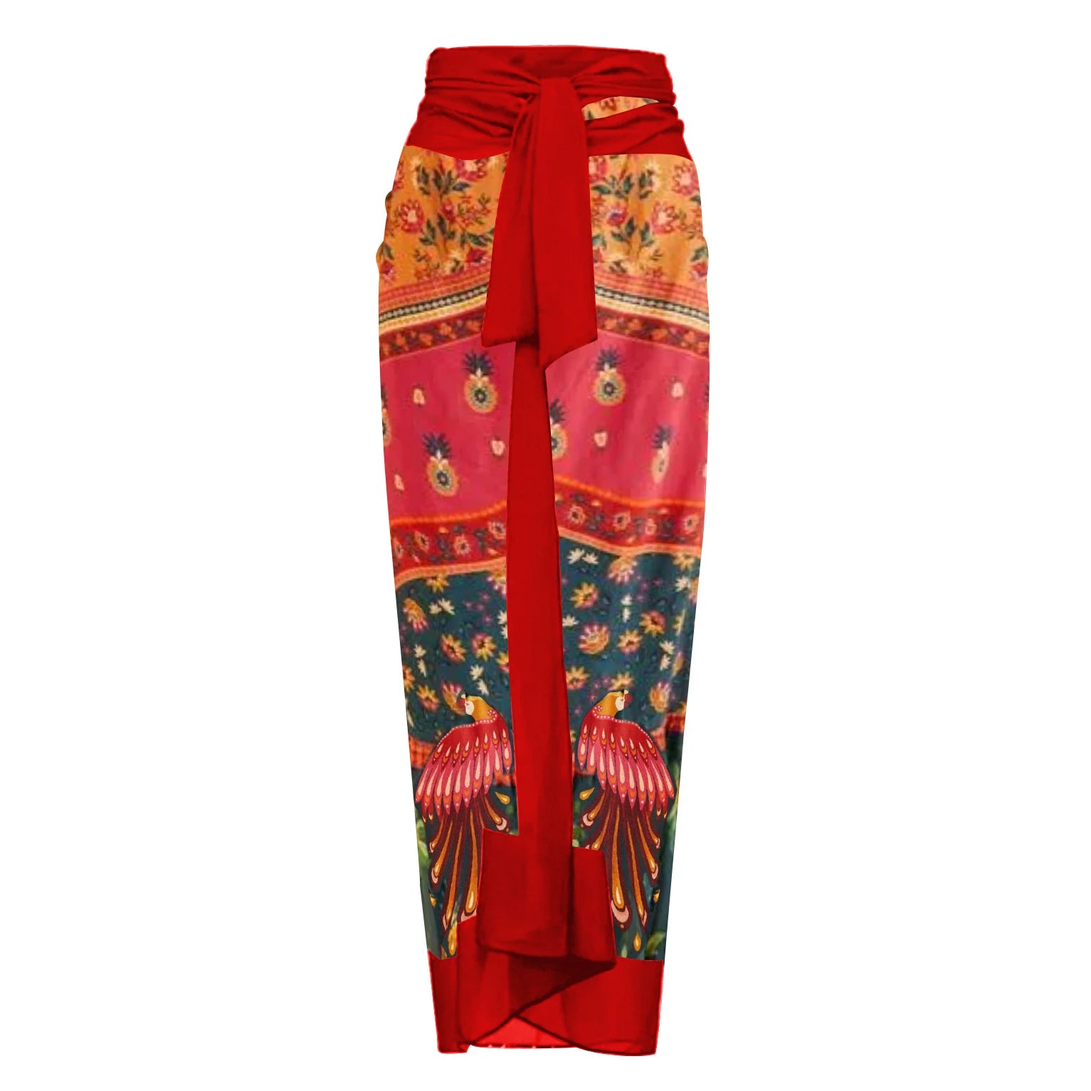 Patchwork Print Monokini Swimsuit