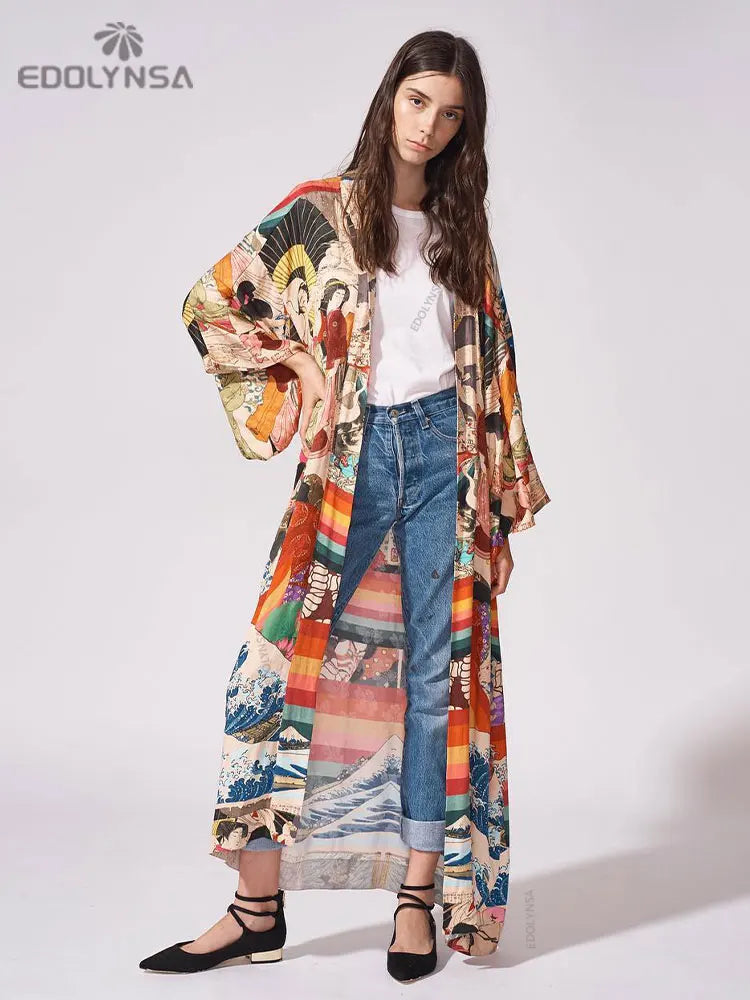 Flowing Kaftan Beach Dress