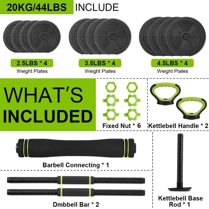 4-in-1 Adjustable Dumbbell Set