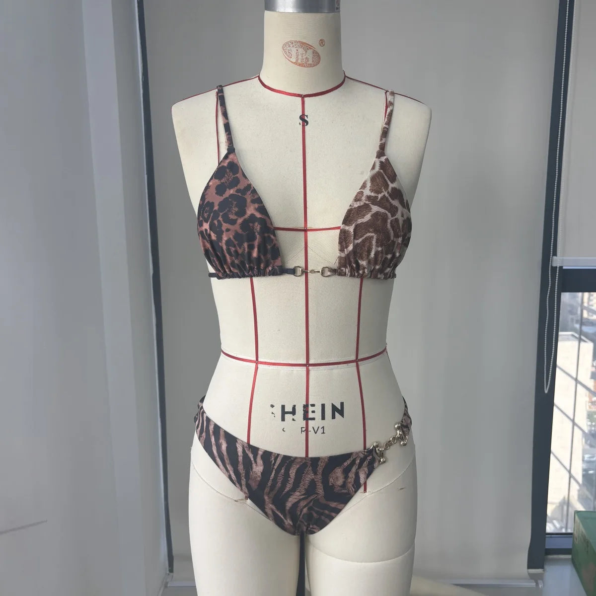 Printed Bandeau Bikini – 3-Piece