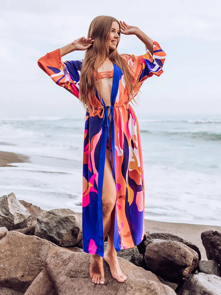 Flowing Kaftan Beach Dress