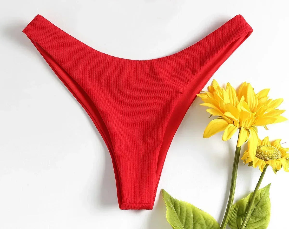 Ribbed Tube-Top Bikini – Mix & Match