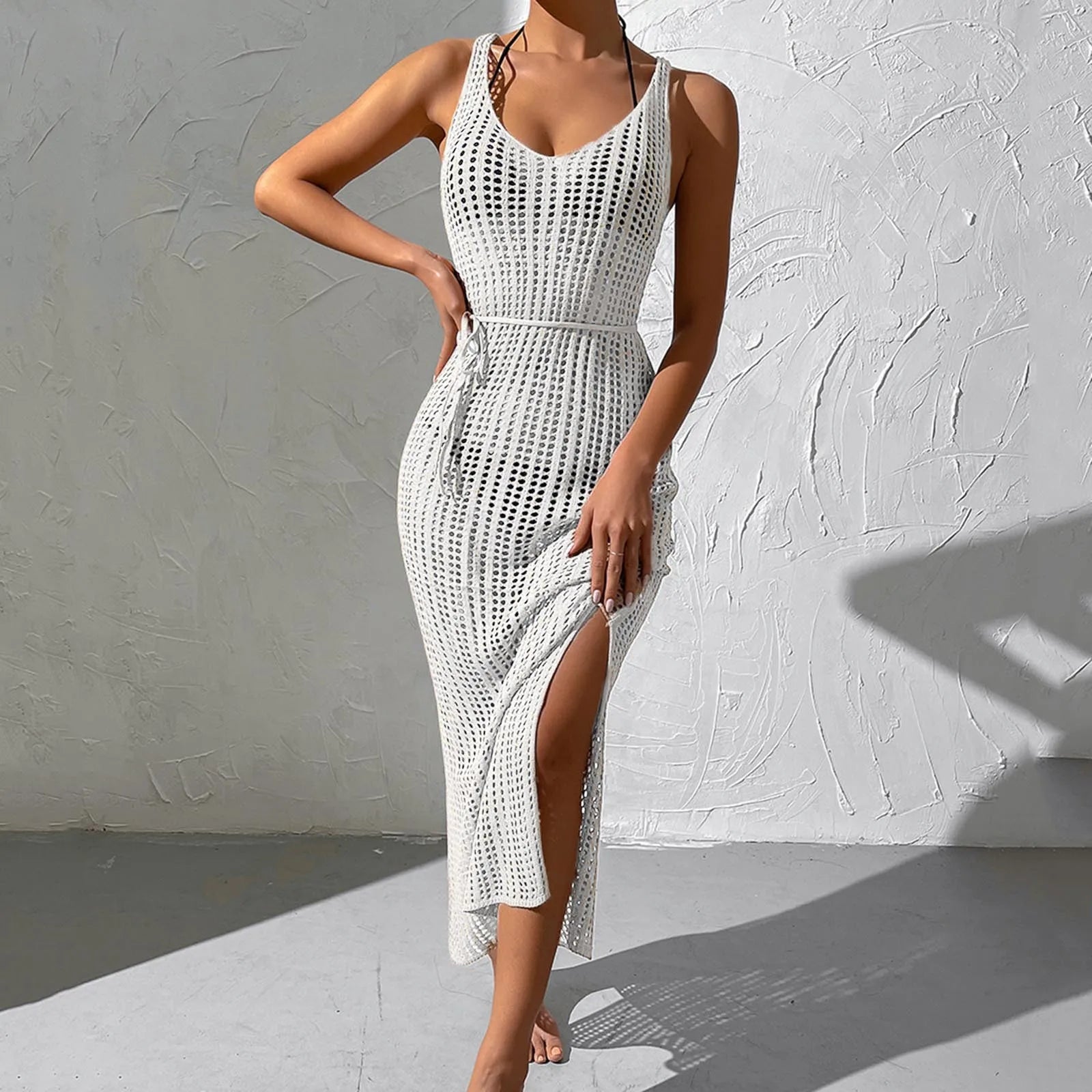 Boho V-Neck Beach Wrap Dress
