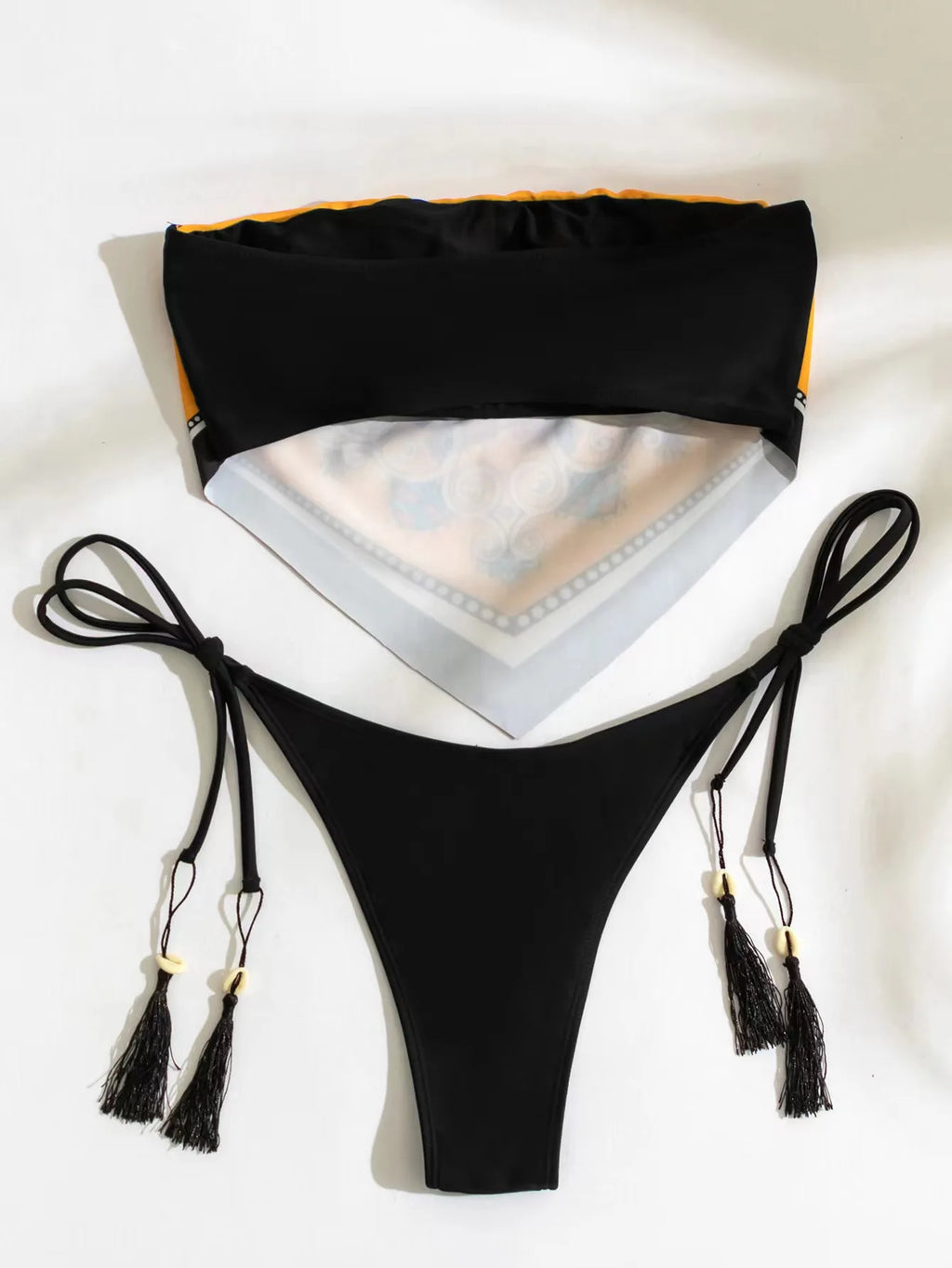 Printed Halter Brazilian Bikini Set
