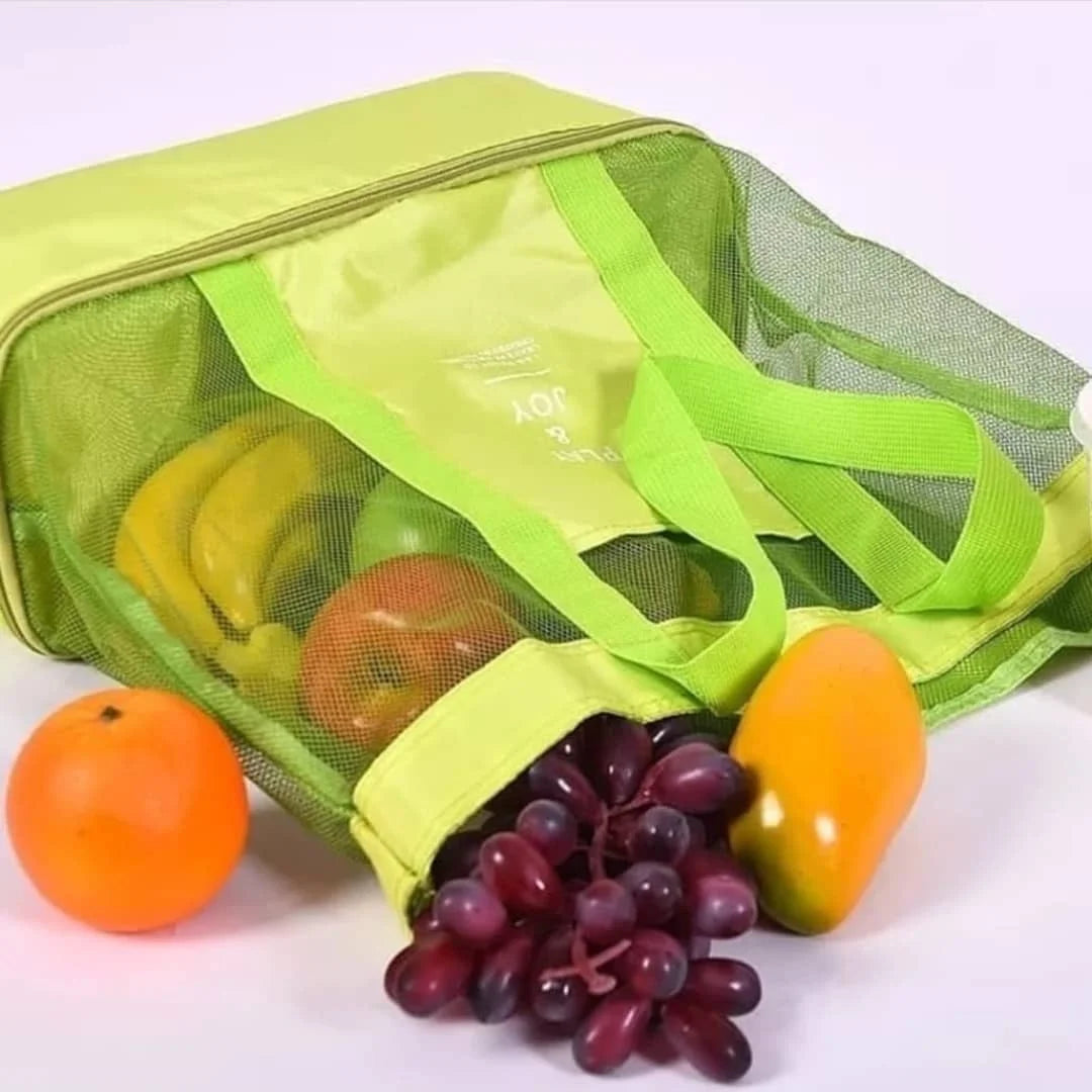 Mesh Beach Tote with Cooler Pocket